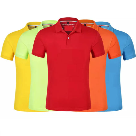 Wholesale Summer Cheap Printing Embroidery logo 100% Polyester Quick Dry 13 Colors Custom logo Plain Men Polo Shirt