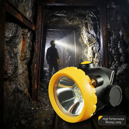 Led Rechargeable Mini Portable Cordless Underground Miner's Lamp Headlamp Mining Light Headlamp
