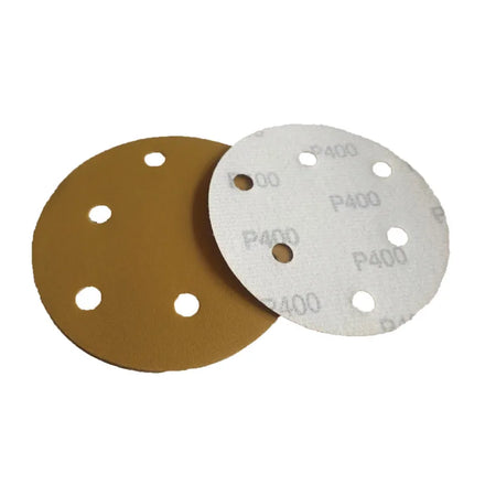 6 Holes Yellow Sandpaper Plate Furniture Wood Metal Polishing Quality Price for Sale Sand Paper Disc Sanding Disc