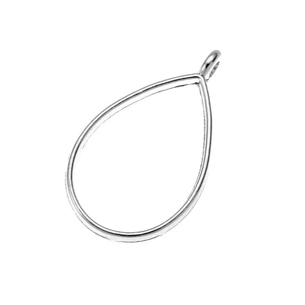 YuenZ 7 Color Drop Shape Charm Alloy Jewelry Accessories Rectangle Charm Hollow Glue Blank Pendant Tray Bezel 33*21mm B182