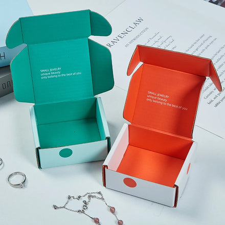 Eco Friendly Mailer Box Folding Packaging Ring Earrings Necklace Bracelet Jewelry Gift Box