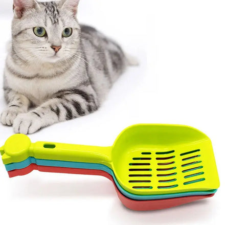Wholesale Cheap Price Curved Design Plastic Deep Hopper Cat Litter Shovel Poop Durable Handle Cat Litter Box & Accessories