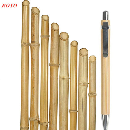 Advertising Promotional Cheap Printing Promo Eco Friendly Bamboo Ballpoint Pen With Custom Logo Signature Wood Ballpointpen