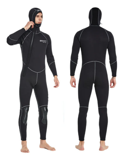 Sbart Surfing Clothes Canyon Diving Suit 7MM Wet Suit Freedive Spearfishing 7MM Neoprene Diving Wetsuit With Velvet Lining