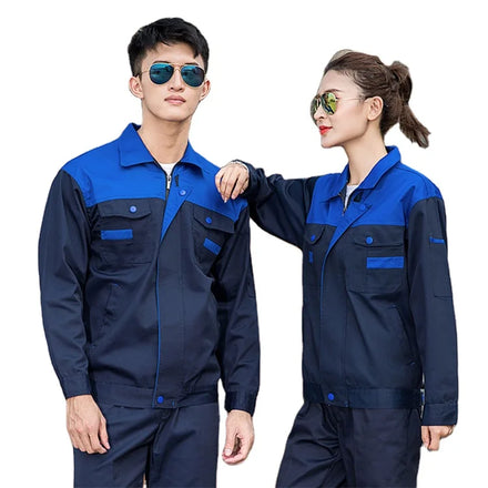 Factory Wholesale Unisex Safety Jacket Suit OEM Custom logo Support Wear Resistant Labor Suit Working Area Workwear Uniform