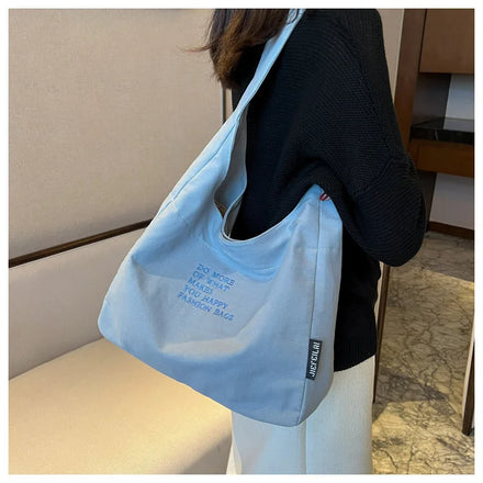 Tote Bag New Arrive Large Capacity Canvas Shoulder Bag With Zipper Eco Friendly Cotton Tote Bag