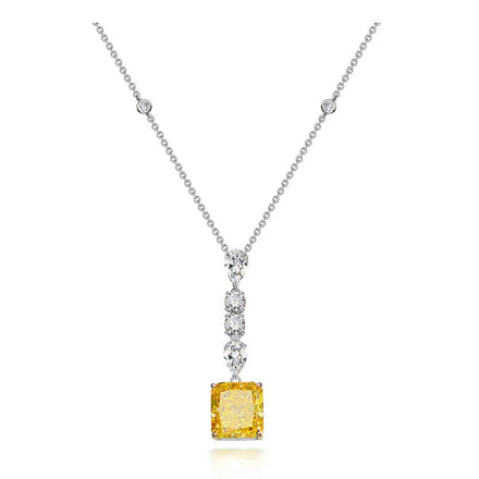 New S925 Silver Crystal Necklaces Cross Chain Simple Cross Chain Stylish Versatile Pendant Clavicle Chain Necklace for Women