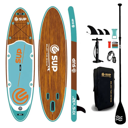 OEM 10'6 Inflatable Stand-Up Paddleboard Surf Board From China Factory Waterplay Surfing Board