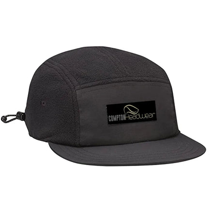 Unstructured 5-Panel Polar Fleece Sports Cap Custom Logo for Running Cycling Fishing Camping-Fashion Hip Hop Summer Unisex