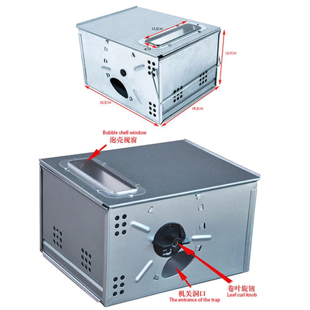 Classic Automatic Multiple Catch Resistant No Bait or Harmful Chemicals Mousetrap