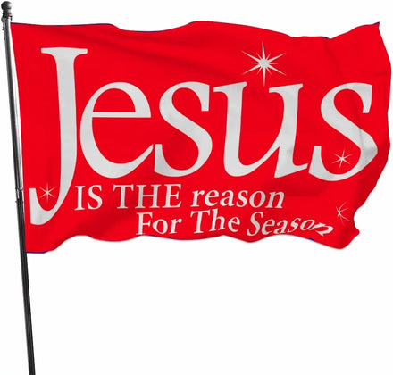 Cheap 3 X 5 Feet Jesus Is the Reason for the Season Flags Christmas Nativity Decoration Xmas Religious Banner