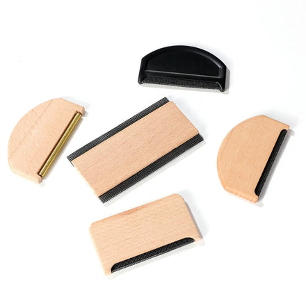 Wholesale Custom Logo Portable Wool Pilling Sweater Comb Eco Friendly Wooden Wool Comb