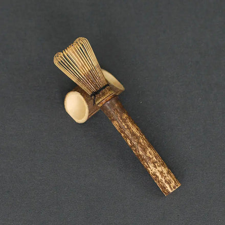 Natural and Black Bamboo Handmade Bamboo Matcha Tea Hand Whisk Chasen for Matcha Whisk Set
