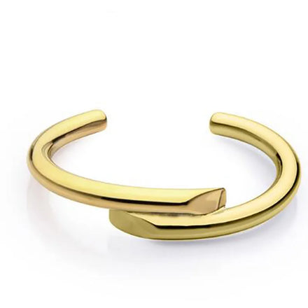 Minimalist Crossover Line Cuff Bracelet Ladies Simple Line Open Bangles Stylish Jewelry