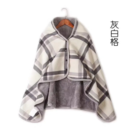 Fashion Winter Blanket Oversize Extra Super Soft Warm Tartan Shawl Plush Throw Blanket Scarf Neck Shoulder Blanket for Woman