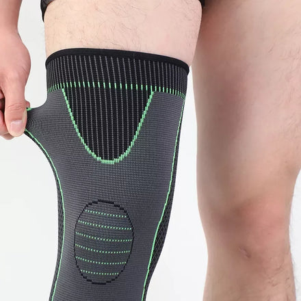 Hot Selling Compression Long Knee Sleeve Elastic Hinged Knee Brace for Knee Support