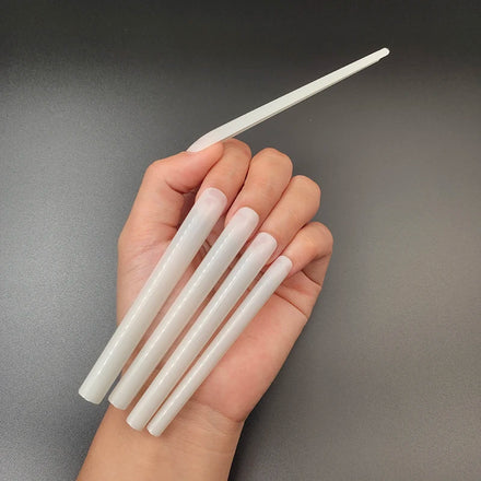 Custom Private Label 100mm 120pcs 10XL Full Cover Super Long Tapered Square Coffin Nail Tips