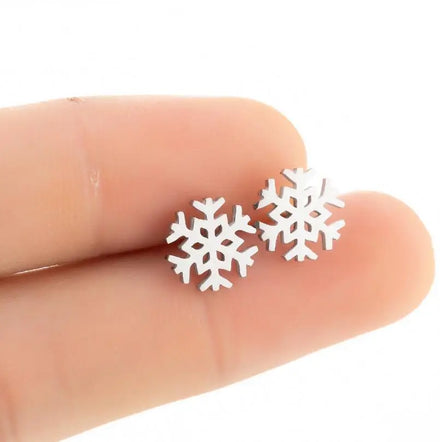 Assorted Stainless Steel Stud Earrings for Women Men Flower Lotus Rose Tree Earrings Hypoallergenic Flatback Earrings Jewelry