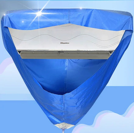 Factory Price Q537 Split Air Conditioner Cleaning Waterproof Cover Bag for AC Washing Clean Protector Bag with Water Pipe