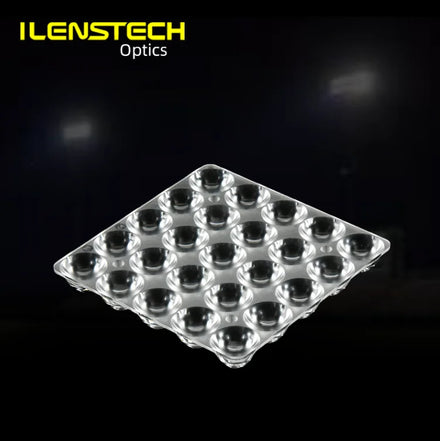 Floodlight Lens Cover 30 Degree Led Lens for Xml 5050 / Secondary Lens Optics 75*75 mm