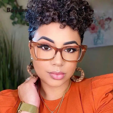 Boyarn Wholesale Square Cat Eye Women Glasses Frame Clear Anti-Blu-Ray Vintage Eyewear Retro Men Optical Frame Glasses