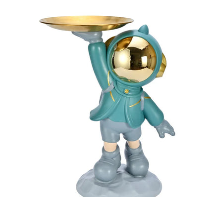 Fashion Wine Cabinet Home Decorations Astronaut Tray Entrance Key Storage Ornament Resin Car Key Food Tray