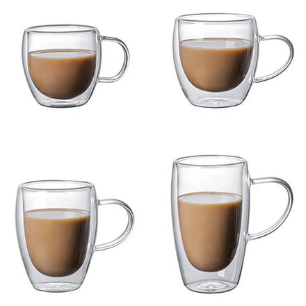 Food Grade Moscow Mule Sublimation Wholesale Drinkware Mugs High Borosilicate Double Wall Coffee Cup for Party with Handle