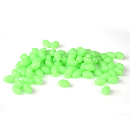 Bag of 1000pcs Luminous Fishing Beads with Elliptical Pearls Deep Sea Swivel Gear Made of Lead for Professional Fishing