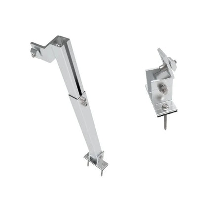 Solar Adjustable Roof Mounting Front Leg AL6005-T5 Silver for Flat or Metal Roof Solar Panels with 20-Year Warranty