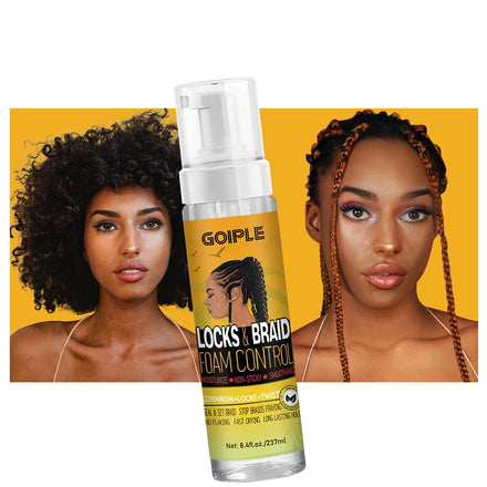 Wholesale Curly Hair Styling Foam for Neat Cornrows Tame Frizz and Control Mouss Private Label Natrual Look Shining Braid Mousse