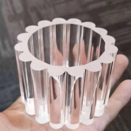 Custom Transparent Special Shaped Pmma Plastic Pipe Plastic Perspex Flower Shape Acrylic Tube for Home Decorative Lighting