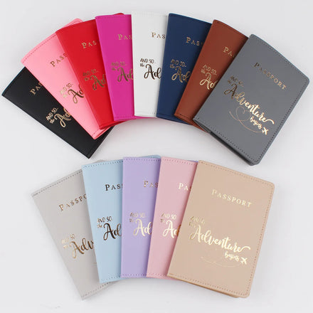 Hot Selling PU Passport Cover Sleeve Saffiano Leather Passport Holder Cover case Custom logo Leather Travel Passport Wallet