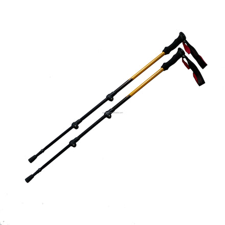 Ultralight Aluminium 7075 Collapsible Telescopic Nordic Walking Trekking Poles Tungsten Tip Quick Lock Adjustable Length 200 lb