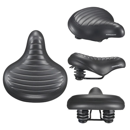 KEREACHY Ultra Wide Bicycle Saddle Comfortable Vacuum Waterproof Seat Cushion for Mountain Road Bike Riding Wholesale