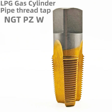 HSS TiN Coated NGT PZ W Taper Pipe Thread Tap for LPG Gas Cylinder