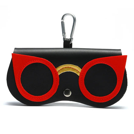 Fashion Flower Leather Glasses Bag Holder Portable Adult Kids Cute Sunglasses case Cute Sunglasses Protective Cover