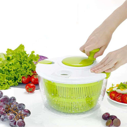 BPA Free Large Salad Spinner Fruits & Vegetables Dryer Plastic Drain Lettuce Washer Dryer Strainer Colanders & Strainers