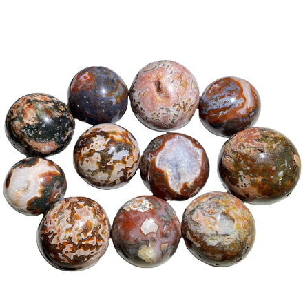 Wholesale Customized Red Moss Agate Spheres Gemstone Balls for Decoration
