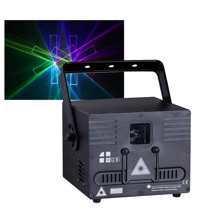 1W Rgb Full Color Animation Pattern Projector Dmx Control Laser Light for Dj Disco Stage