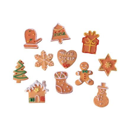 Wholesale Mini Ornaments Santa Claus Xmas Tree Resin Cute Cartoon Planar Flatback Kawaii Accessories Christmas Cabochon Charms