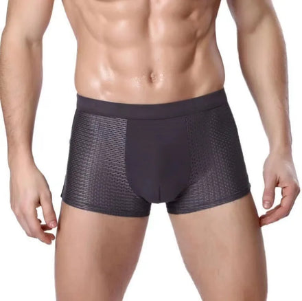 MiiOW Regenerated Fiber Ice Silk Smooth Mesh Men's Underwear Light and Breathable Navy Blue Underwear