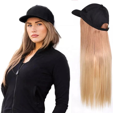 Baseball Caps Straight Hair Wig Long Straight Braid Baseball WM03 Hot Sell Cheap Wholesale Long Black Sale Low Price Black