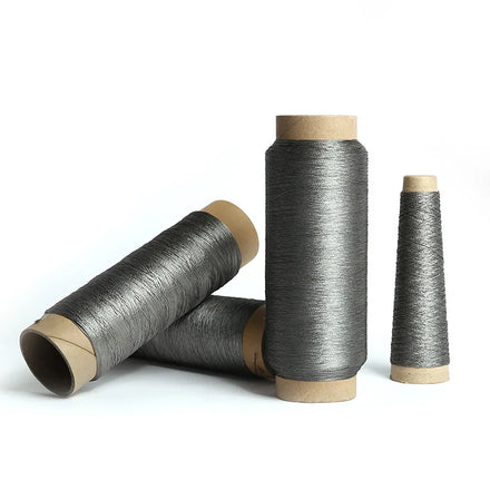 Cheap Conductive Stainless Steel Metallic Yarn Sewing Thread for Embroidery Knitting Weaving-High Strength Touch Screen Gloves