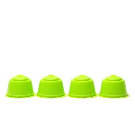 Hot Sale High-Capacity Eco-friendly Reusable Stocked 4 Pcs Plastic Coffee Capsule Stainless Steel Filter Modern Design for Home