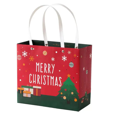 Christmas Paper Gift Bag Luxury Merry Christmas Paper Gift Bags With Handle