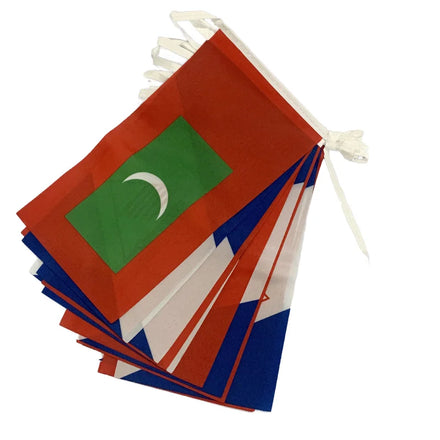 Wholesale Custom Qatar World 32 Countries Bunting Flag 14x21cm String Flags