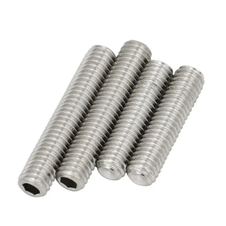 SS304 Stainless Steel Metric Grub Screw Hex Socket Set Screw M2-M20 Grade A2/A4 Polished Finish for Industry