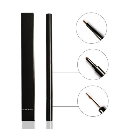 Cosmetic Long Lasting OEM/ODM 3 in 1 Vegan Slim Eyebrow Pencil Waterproof Eyebrow Pencils Shaper