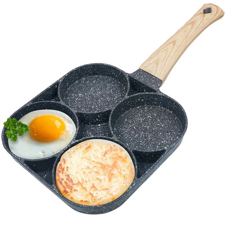 Fried Egg Pan Non-stick Four-hole Omelette Pancake Pot Cooking Tool Kitchen Baking Accessories
