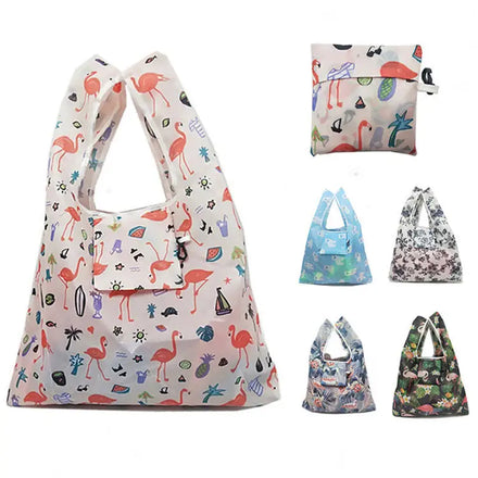 Customized Custom Made Fashion Design Eco Ripstop Grocery Carry Packaging Foldable Recycle